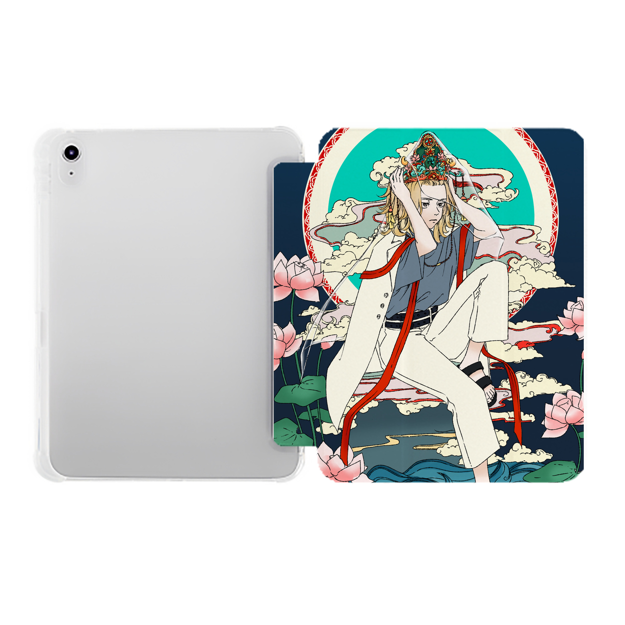 （画像用） 東京リベンジャーズ Tokyo Revengers IPad ケース ペン収納付き 三つ折りスタンド PUレザー×シリコン 対応機種9.5/10.5/10.9インチ